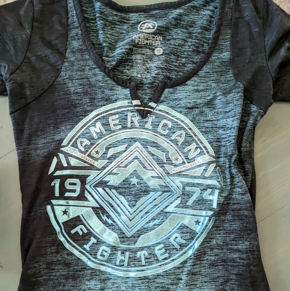 Ladies American fighter tee shirt